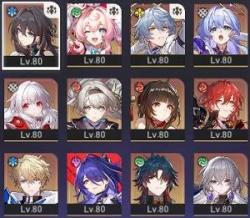 星5キャラ21種・光円錐14種/Honkai：Star Rail用アカウント販売